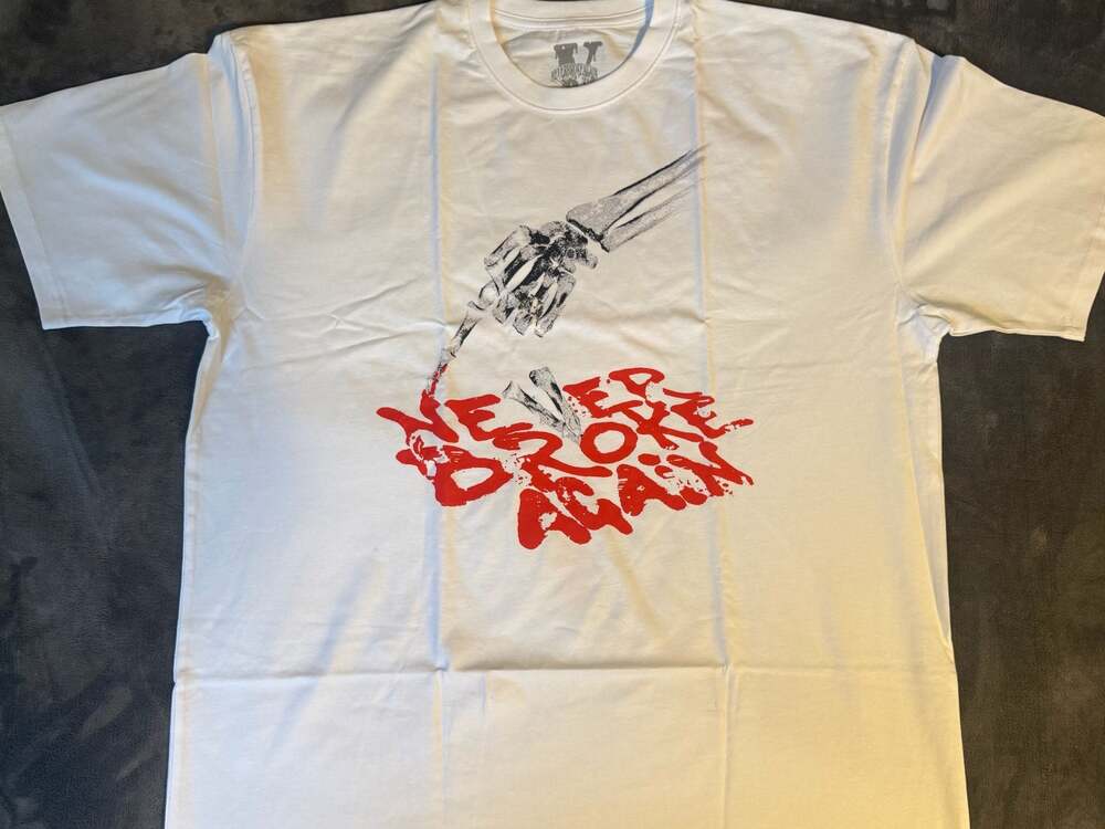 Vlone x Never Broke Again Skeleton Graphic T-Shirt 2XL